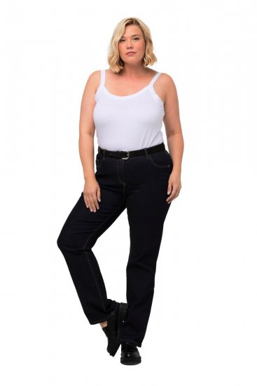Ulla Popken Marie Fit Bootcut Stretch Jeans Dark Blue Denim - Ulla Popken - Ulla Popken Plus-Size Odjeća