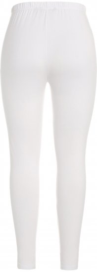 Ulla Popken Quick Dry Moisture Wicking Stretch Ski Leggings Snow White - Traperice & Hlače u Velikim Veličinama – Plus Size - 