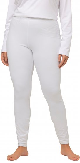 Ulla Popken Quick Dry Moisture Wicking Stretch Ski Leggings Snow White - Traperice & Hlače u Velikim Veličinama – Plus Size - 