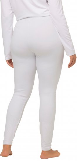Ulla Popken Quick Dry Moisture Wicking Stretch Ski Leggings Snow White - Traperice & Hlače u Velikim Veličinama – Plus Size - 