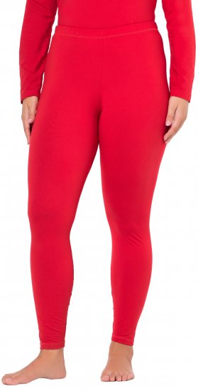 Ulla Popken Quick Dry Moisture Wicking Stretch Ski Leggings Salsa Red - Traperice & Hlače u Velikim Veličinama – Plus Size - 