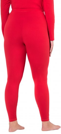 Ulla Popken Quick Dry Moisture Wicking Stretch Ski Leggings Salsa Red - Traperice & Hlače u Velikim Veličinama – Plus Size - 