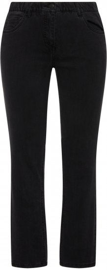 Ulla Popken Stretch Sarah Fit Skinny Jeans Black - Traperice & Hlače u Velikim Veličinama – Plus Size - 