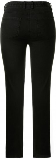Ulla Popken Stretch Sarah Fit Skinny Jeans Black - Traperice & Hlače u Velikim Veličinama – Plus Size - 