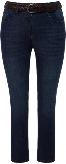 Ulla Popken Stretch Sarah Fit Skinny Jeans Blue Denim - Traperice & Hlače u Velikim Veličinama – Plus Size - 