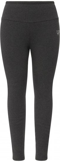 Ulla Popken Faux Fur Lined Stretch Leggings Charcoal - Traperice & Hlače u Velikim Veličinama – Plus Size - 