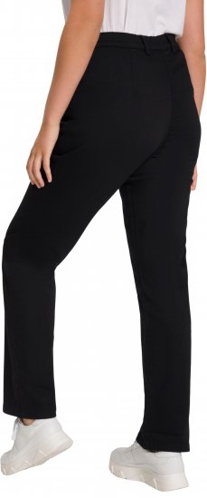 Ulla Popken Basic Mony Tapered Leg Stretch Pants Black - Traperice & Hlače u Velikim Veličinama – Plus Size - 