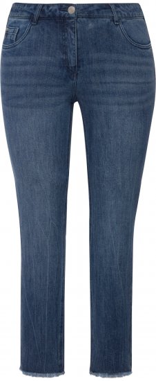 Ulla Popken Positive Thoughts Slim Leg Sarah Fit Stretch Jeans Blue Denim - ODJEĆA ZA ŽENE 40-66 - 