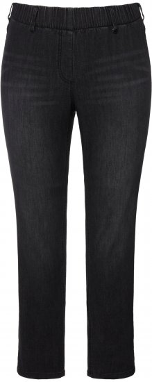 Ulla Popken Stretch Fit Sienna Jeans Black - Traperice & Hlače u Velikim Veličinama – Plus Size - 