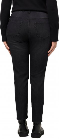 Ulla Popken Stretch Fit Sienna Jeans Black - Traperice & Hlače u Velikim Veličinama – Plus Size - 