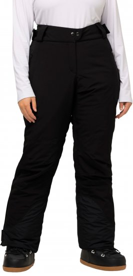 Ulla Popken HYPRAR Triple Function Ski Pants Black - Traperice & Hlače u Velikim Veličinama – Plus Size - 