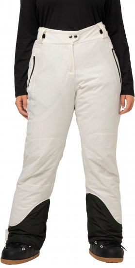 Ulla Popken HYPRAR Triple Function Ski Pants Snow White - Traperice & Hlače u Velikim Veličinama – Plus Size - 