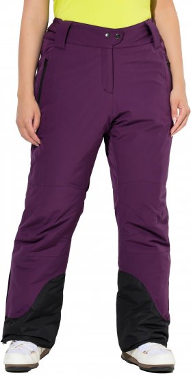 Ulla Popken HYPRAR Triple Function Ski Pants Grape Red - Traperice & Hlače u Velikim Veličinama – Plus Size - 