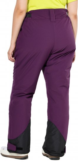 Ulla Popken HYPRAR Triple Function Ski Pants Grape Red - Traperice & Hlače u Velikim Veličinama – Plus Size - 