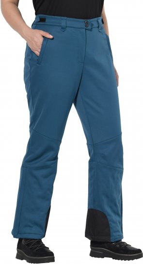 Ulla Popken Water Repellent Softshell Pants Dark Petrol - Traperice & Hlače u Velikim Veličinama – Plus Size - 