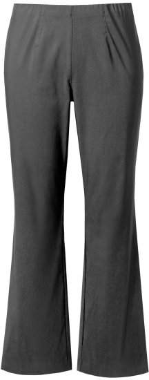 Ulla Popken Bengaline Elastic Waist Thermal Pants Graphite Grey - Traperice & Hlače u Velikim Veličinama – Plus Size - 