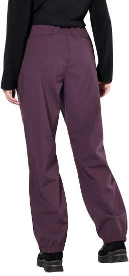 Ulla Popken Softshell Triple Function Fleece Lined Pants Dark Blackberry - Traperice & Hlače u Velikim Veličinama – Plus Size - 