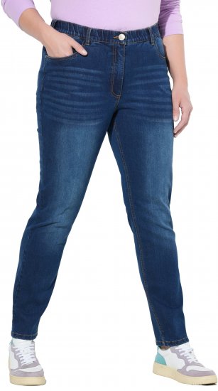 Ulla Popken Stretch Fit Jeans Blue Denim - Traperice & Hlače u Velikim Veličinama – Plus Size - 