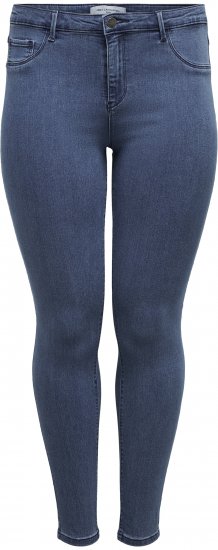 Only Carmakoma Thunder Life Skinny Fit Jeans Blue Denim - Traperice & Hlače u Velikim Veličinama – Plus Size - 