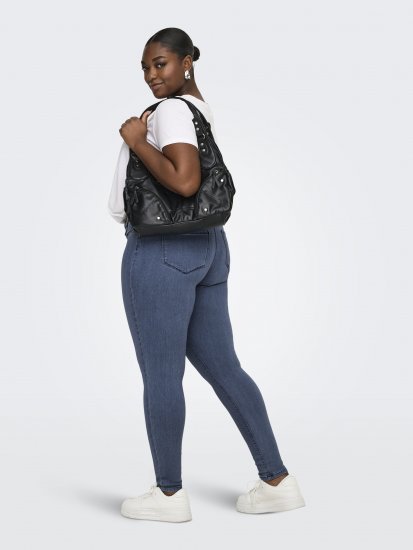 Only Carmakoma Thunder Life Skinny Fit Jeans Blue Denim - Traperice & Hlače u Velikim Veličinama – Plus Size - 