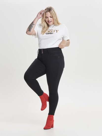 Only Carmakoma Anna Life Skinny Jeans Black - Traperice - 