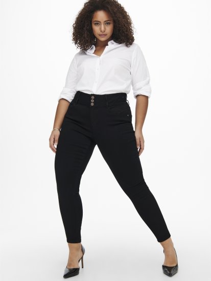 Only Carmakoma Anna Life Skinny Jeans Black - Traperice - 