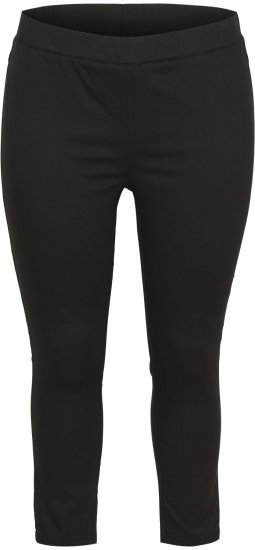 Kaffe Curve Ana Skraćene Twill Jeggings Duboko crna - Traperice & Hlače u Velikim Veličinama – Plus Size - 