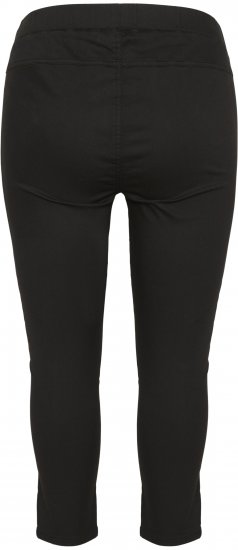 Kaffe Curve Ana Skraćene Twill Jeggings Duboko crna - Traperice & Hlače u Velikim Veličinama – Plus Size - 