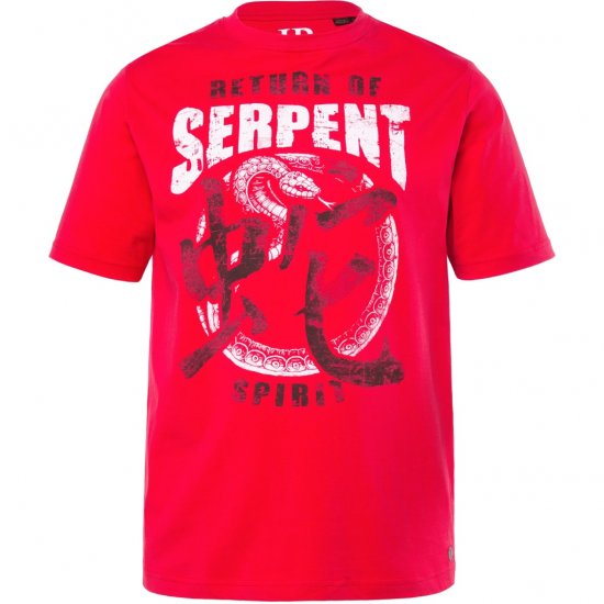JP1880 T-Shirt Short Sleeve Serpent Red - Majice Kratkih Rukava - Muške Majice Kratkih Rukava Veliki Brojevi 