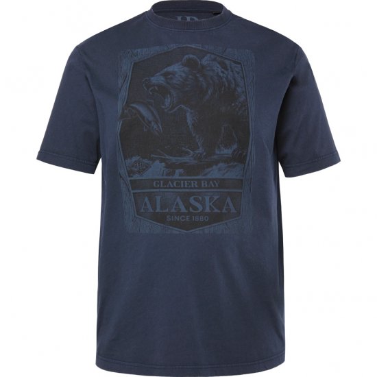JP1880 T-Shirt Short Sleeve Alaska Navy - Majice Kratkih Rukava - Muške Majice Kratkih Rukava Veliki Brojevi 