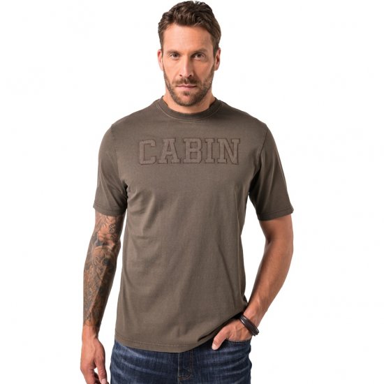 JP1880 T-Shirt Cabin Vintage Mocha - Majice Kratkih Rukava - Muške Majice Kratkih Rukava Veliki Brojevi 