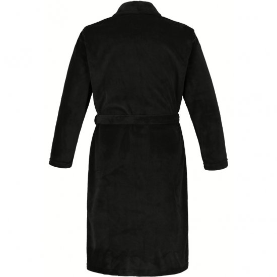 JP1880 Bathrobe with Spacious Patch Pockets Black - Donje rublje & kupaće hlače - muške donje rublje veliki brojevi