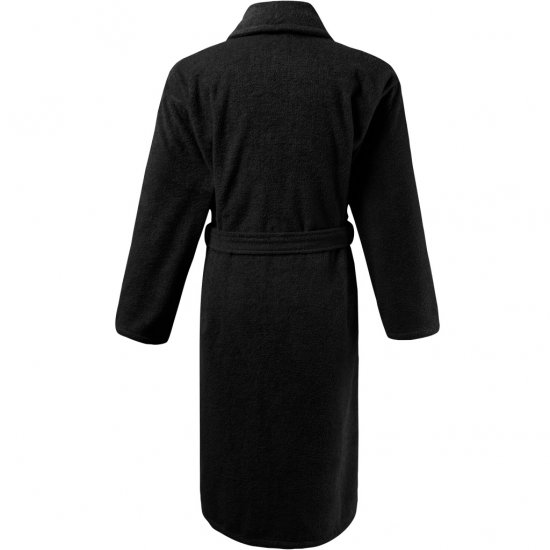 JP1880 Bathrobe Extra Soft Terry Cloth Black - Donje rublje & kupaće hlače - muške donje rublje veliki brojevi
