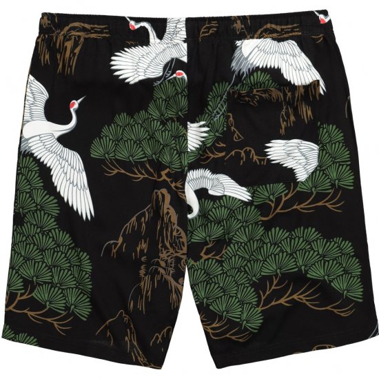 JP1880 Bermuda Shorts All-over Print Black - Kratke hlače - Muške Kratke Hlače Veliki Brojevi 