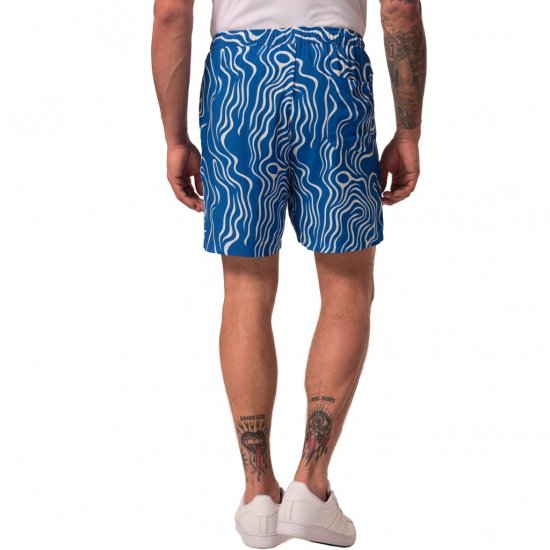 JP1880 Bermuda Shorts All-over Print Royal Blue - Kratke hlače - Muške Kratke Hlače Veliki Brojevi 