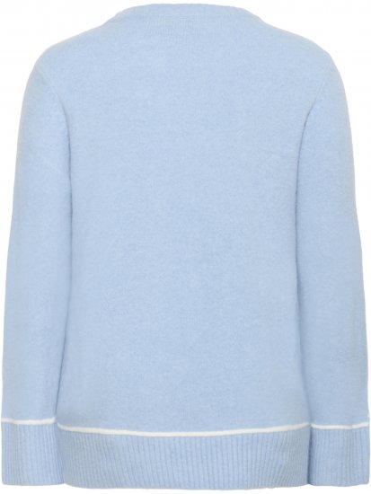 Kaffe Curve Jina Knit Pullover Powder Blue Melange - Pleteni puloveri - 