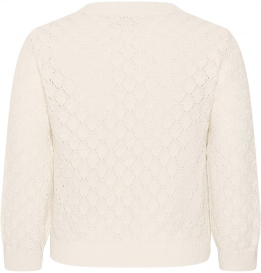 Kaffe Curve Kathrina Pullover White - Pleteni puloveri - 