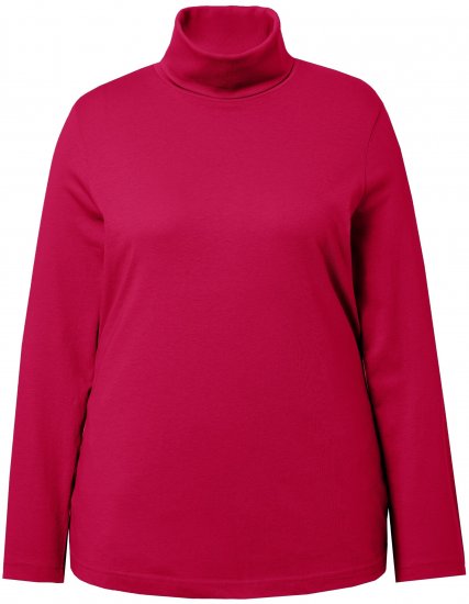 Ulla Popken Basic Long Sleeve Slim Fit Turtleneck Red - Puloveri & dukserice - 