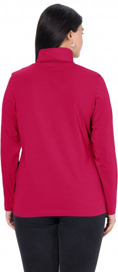 Ulla Popken Basic Long Sleeve Slim Fit Turtleneck Red - Puloveri & dukserice - 