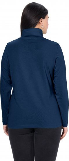 Ulla Popken Basic Long Sleeve Slim Fit Turtleneck Dark Blue - Puloveri & dukserice - 