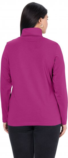 Ulla Popken Basic Long Sleeve Slim Fit Turtleneck Berry - Puloveri & dukserice - 