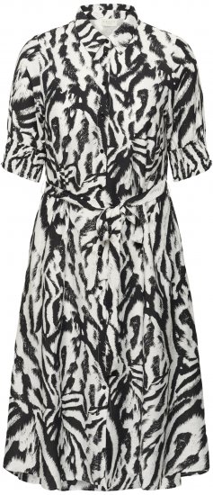 Kaffe Curve Alia Shirt Dress Black Chalk Animal - Midi haljine - 
