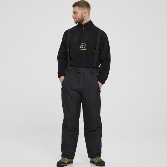 North Latitude Sport Ski Pants 5000mm Black - Sportska & Za van Odjeća - Muške Sportska Odjeća Veliki Brojevi