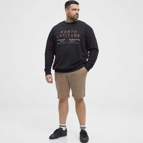 North Latitude Sweatshirt Black TALL - MUŠKA ODJEĆA MT-6XLT - Odjeća za Visoke Muškarce