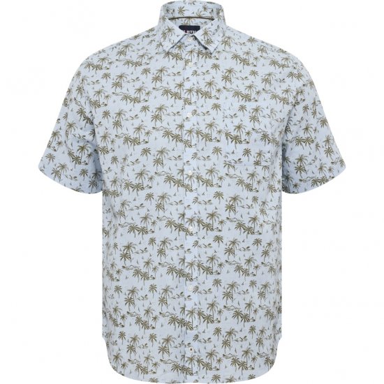 North Latitude Shirt Short Sleeve Light Blue - Košulje - Muške Košulje Veliki Brojevi