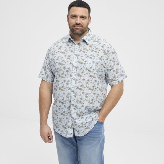 North Latitude Shirt Short Sleeve Light Blue - Košulje - Muške Košulje Veliki Brojevi