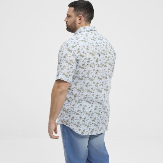 North Latitude Shirt Short Sleeve Light Blue - Košulje - Muške Košulje Veliki Brojevi