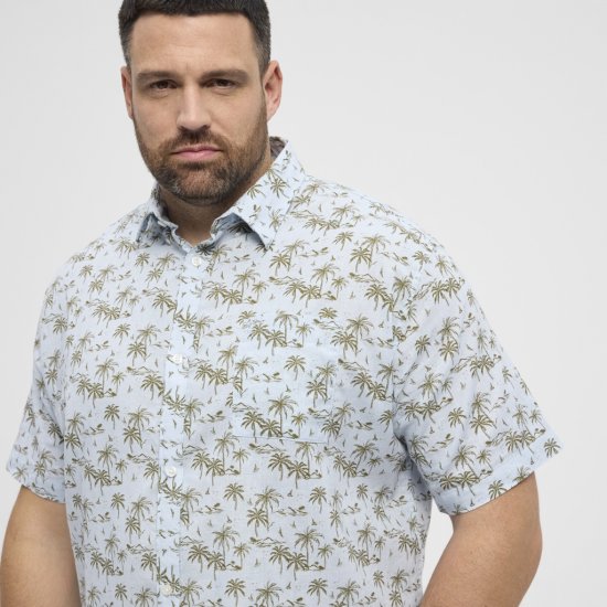 North Latitude Shirt Short Sleeve Light Blue - Košulje - Muške Košulje Veliki Brojevi