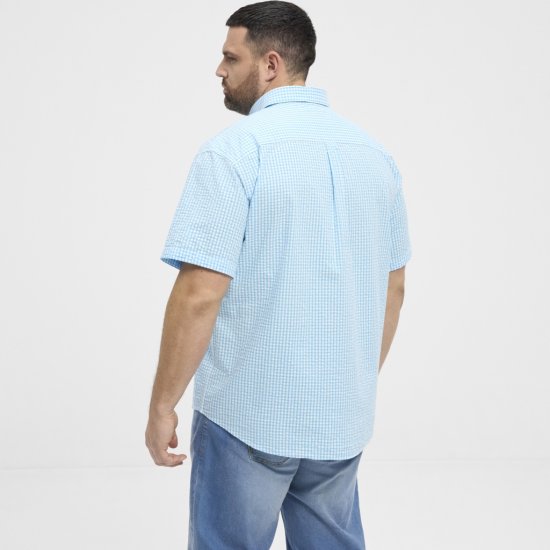 North Latitude Shirt Short Sleeve Turquoise - Košulje - Muške Košulje Veliki Brojevi