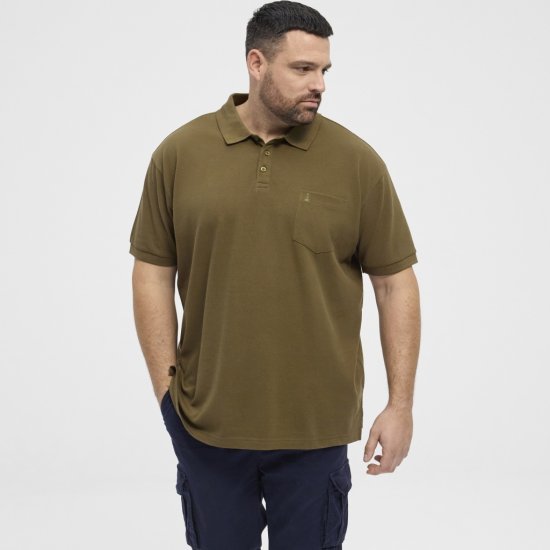 North Latitude Polo Pique Short Sleeve Green - Polo majice - Muške Polo Majice Veliki Brojevi